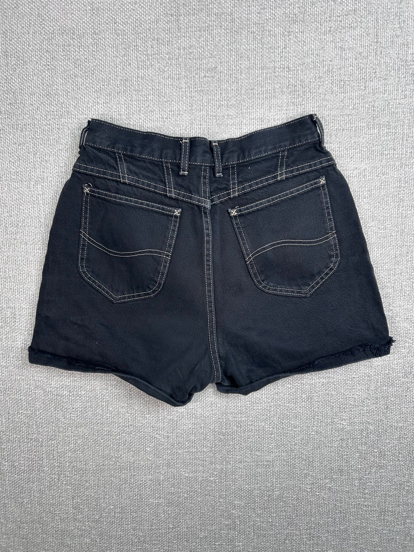 Y2K Black Denim Shorts 27”