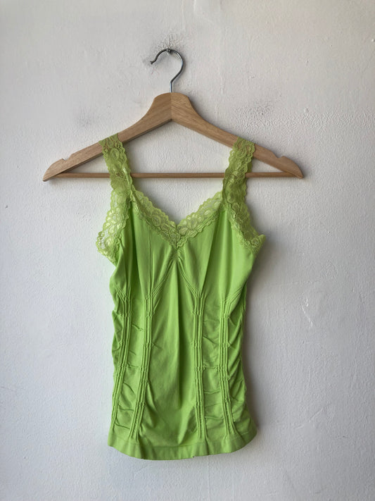 Y2K Green Lace Tank