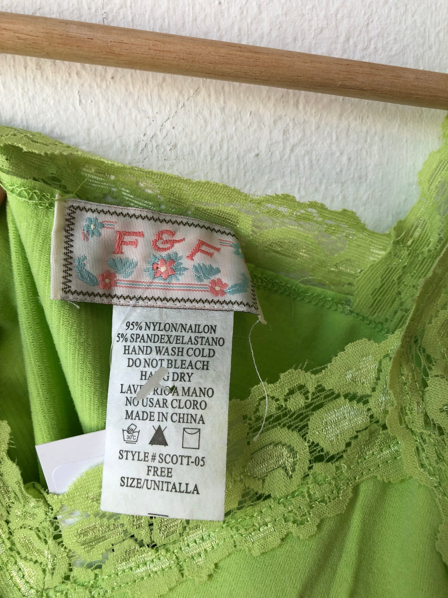 Y2K Green Lace Tank