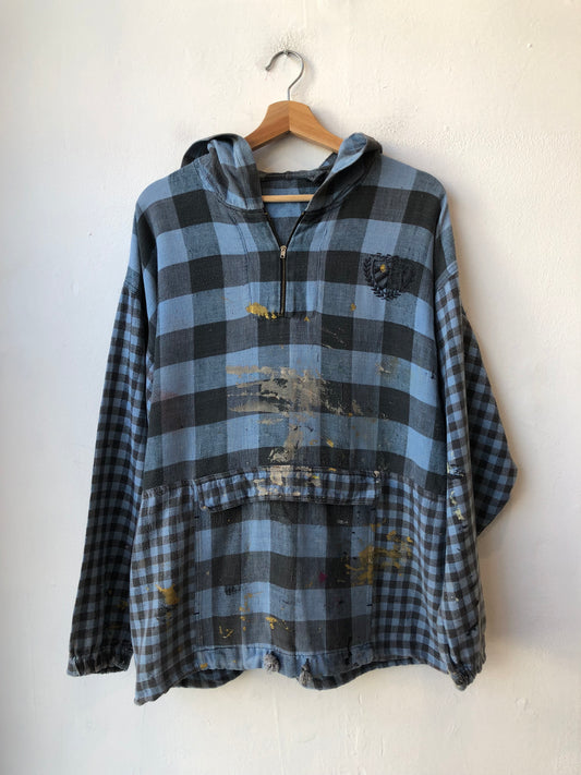 90's Painted Hooded 1/4 Zip