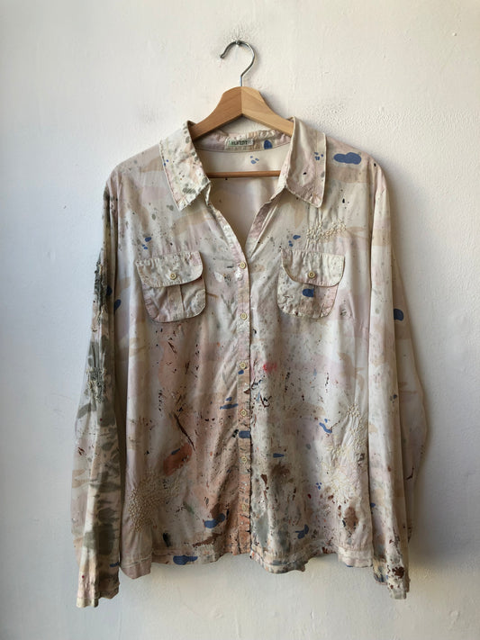 Y2K Painted Button Down