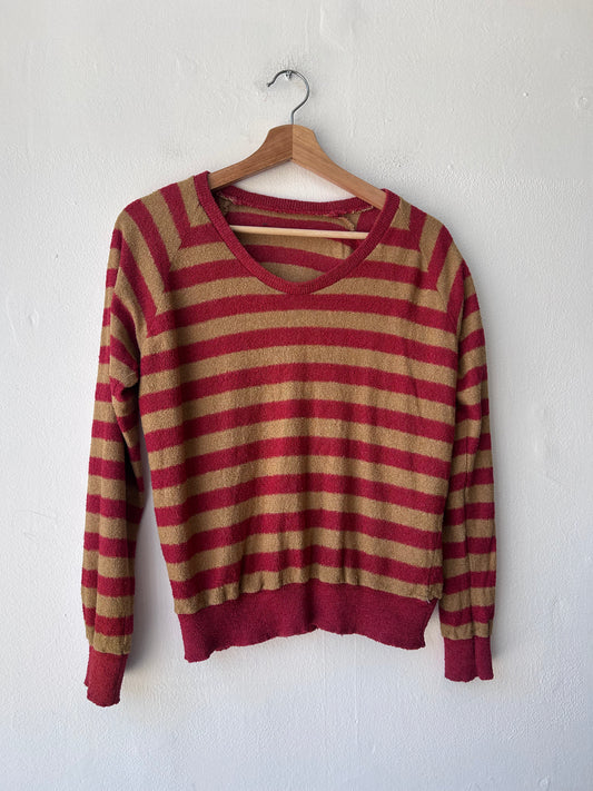 90's Red Stripe Sweater