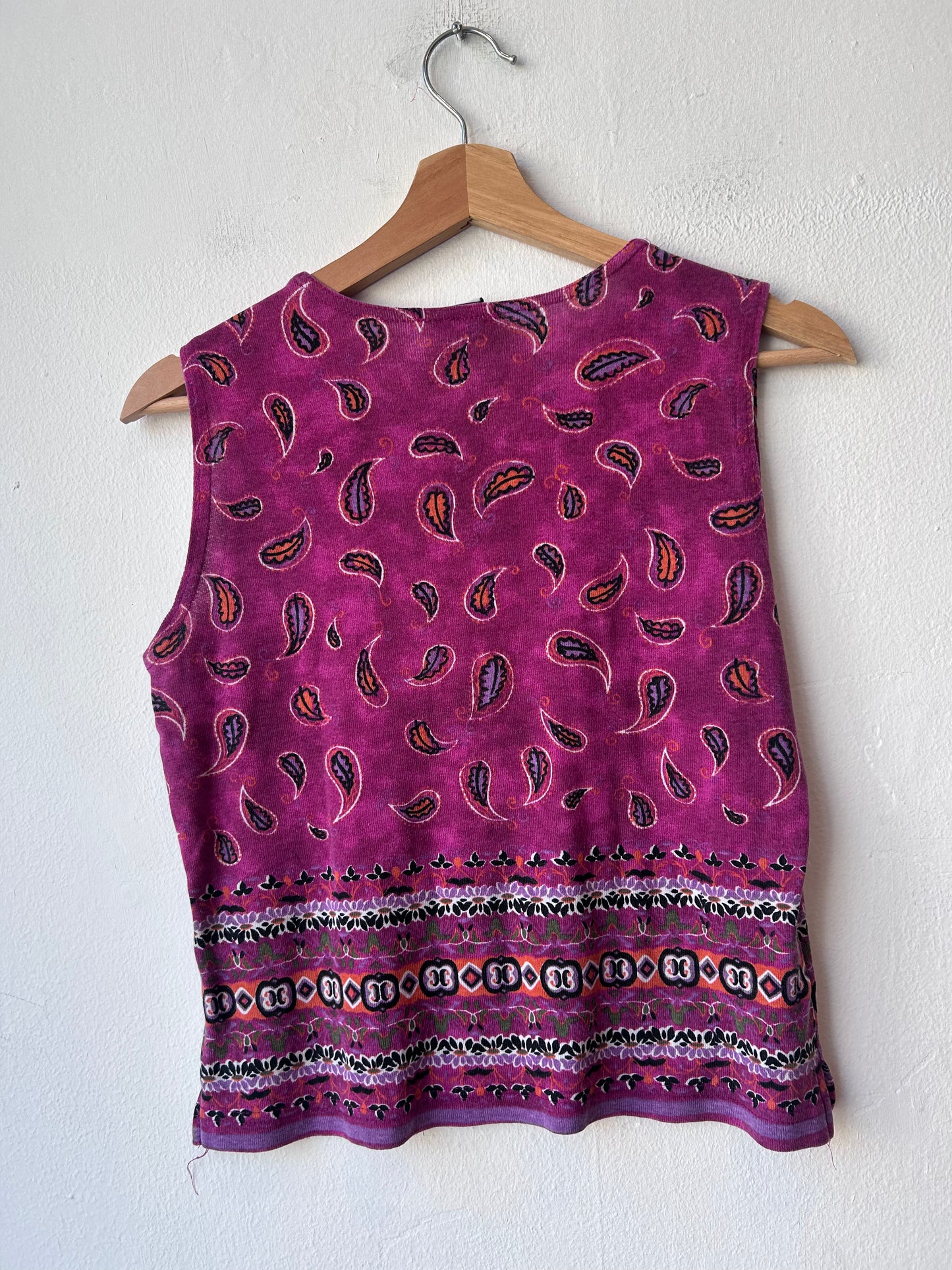 90's Pink Paisley Tank Top