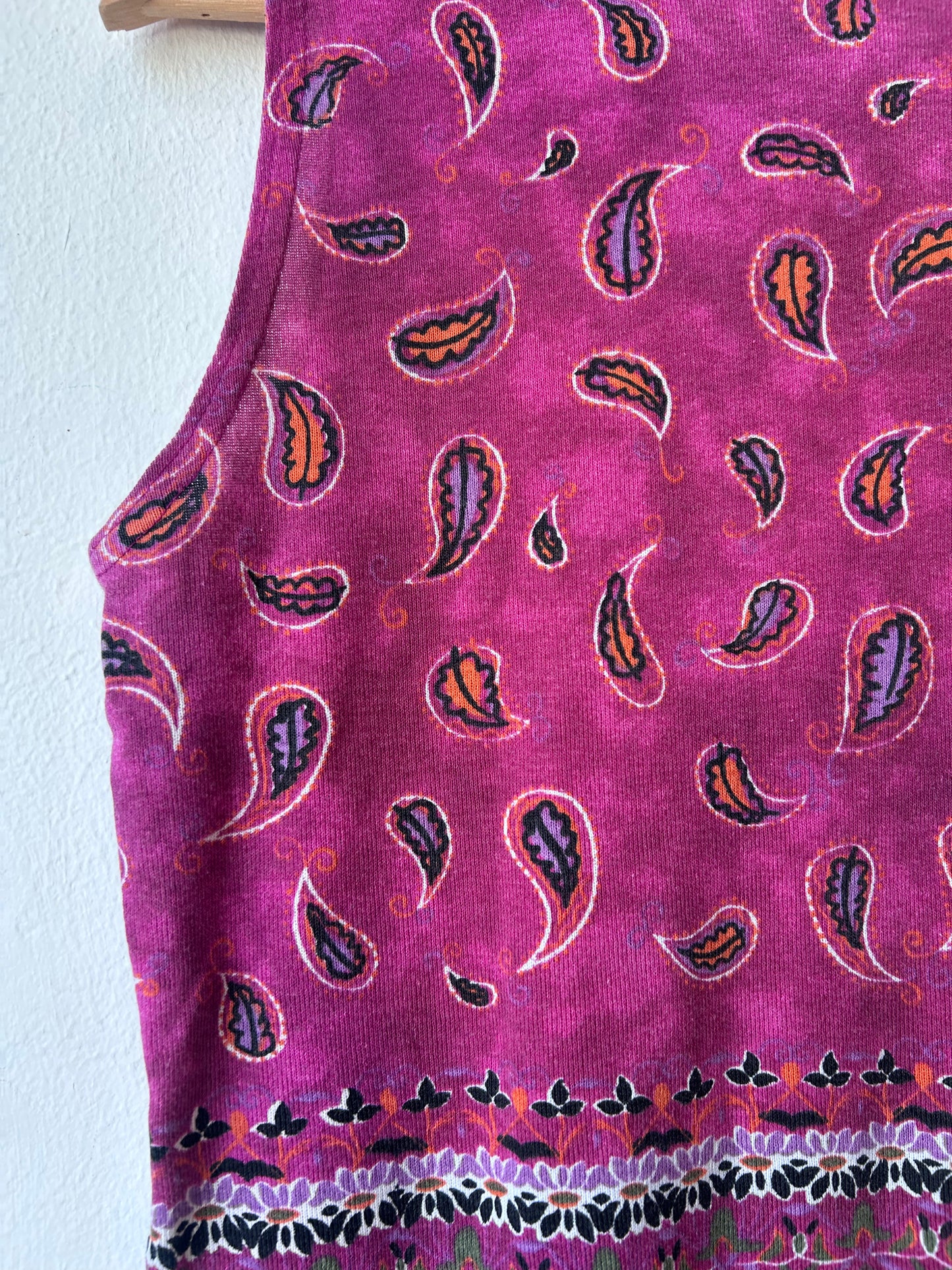 90's Pink Paisley Tank Top