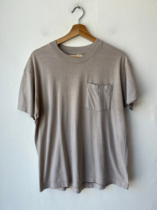 80's Beige Pocket Tee