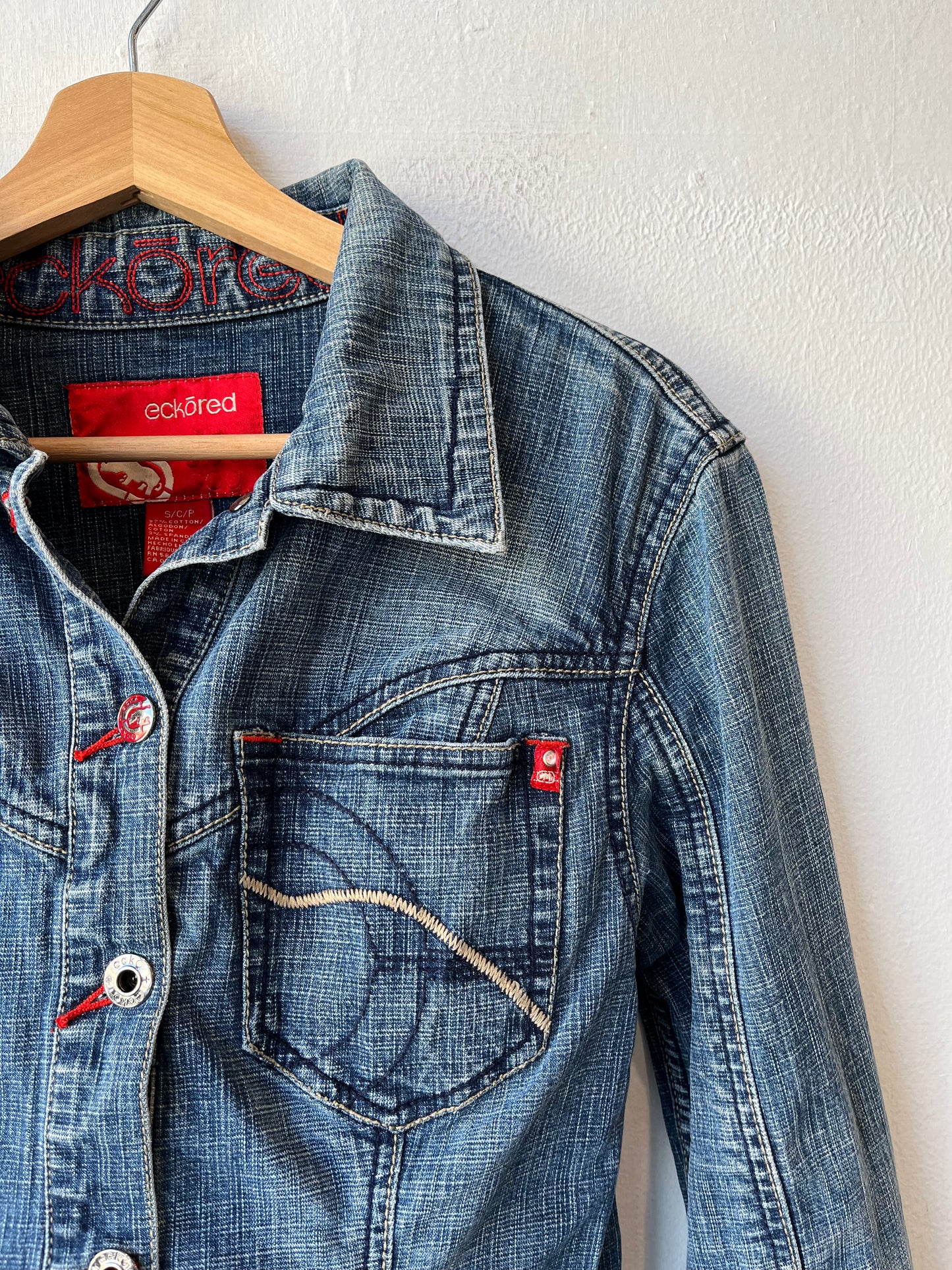 Y2K Ecko Red Denim Jacket