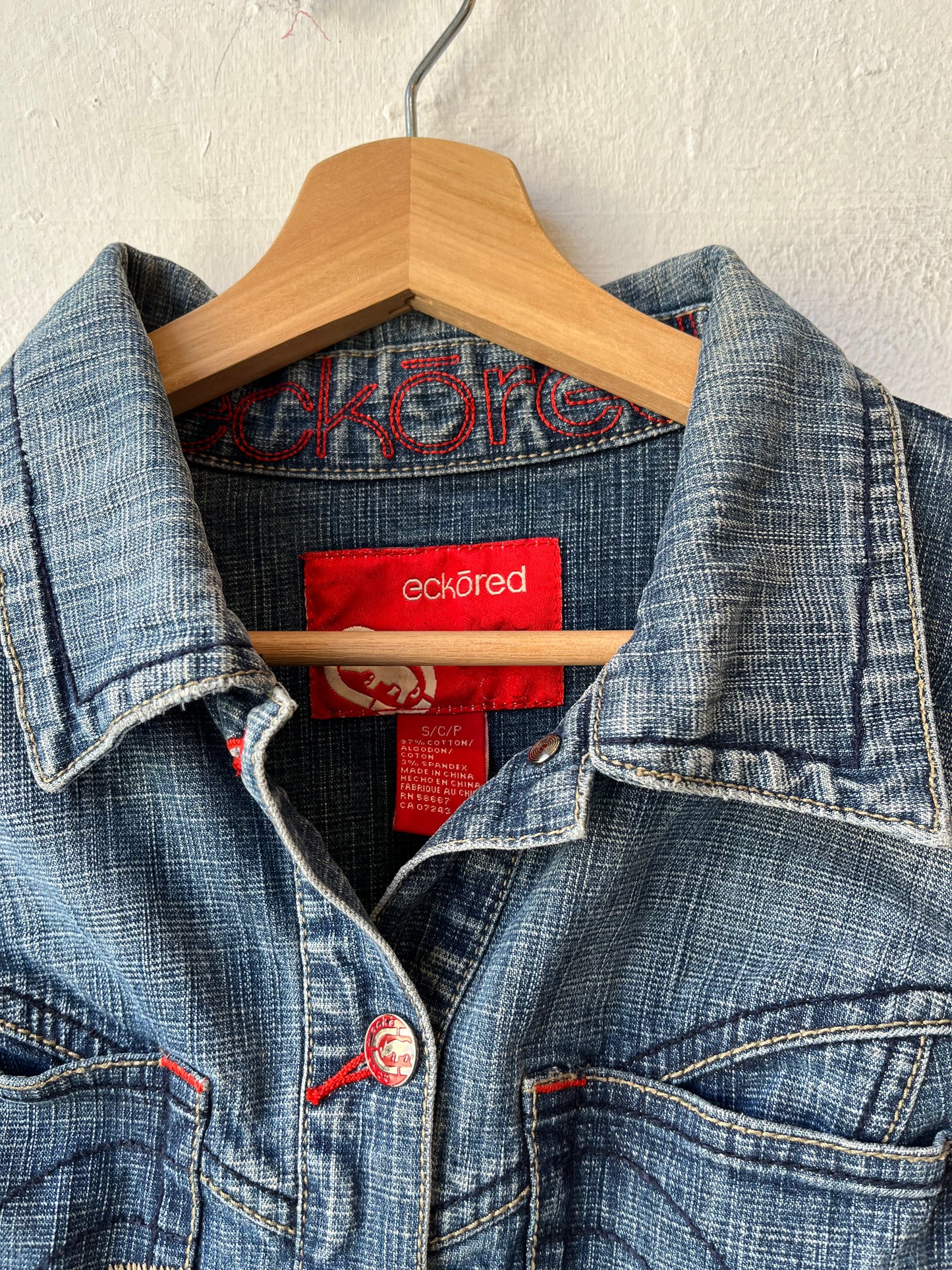 Y2K Ecko Red Denim Jacket