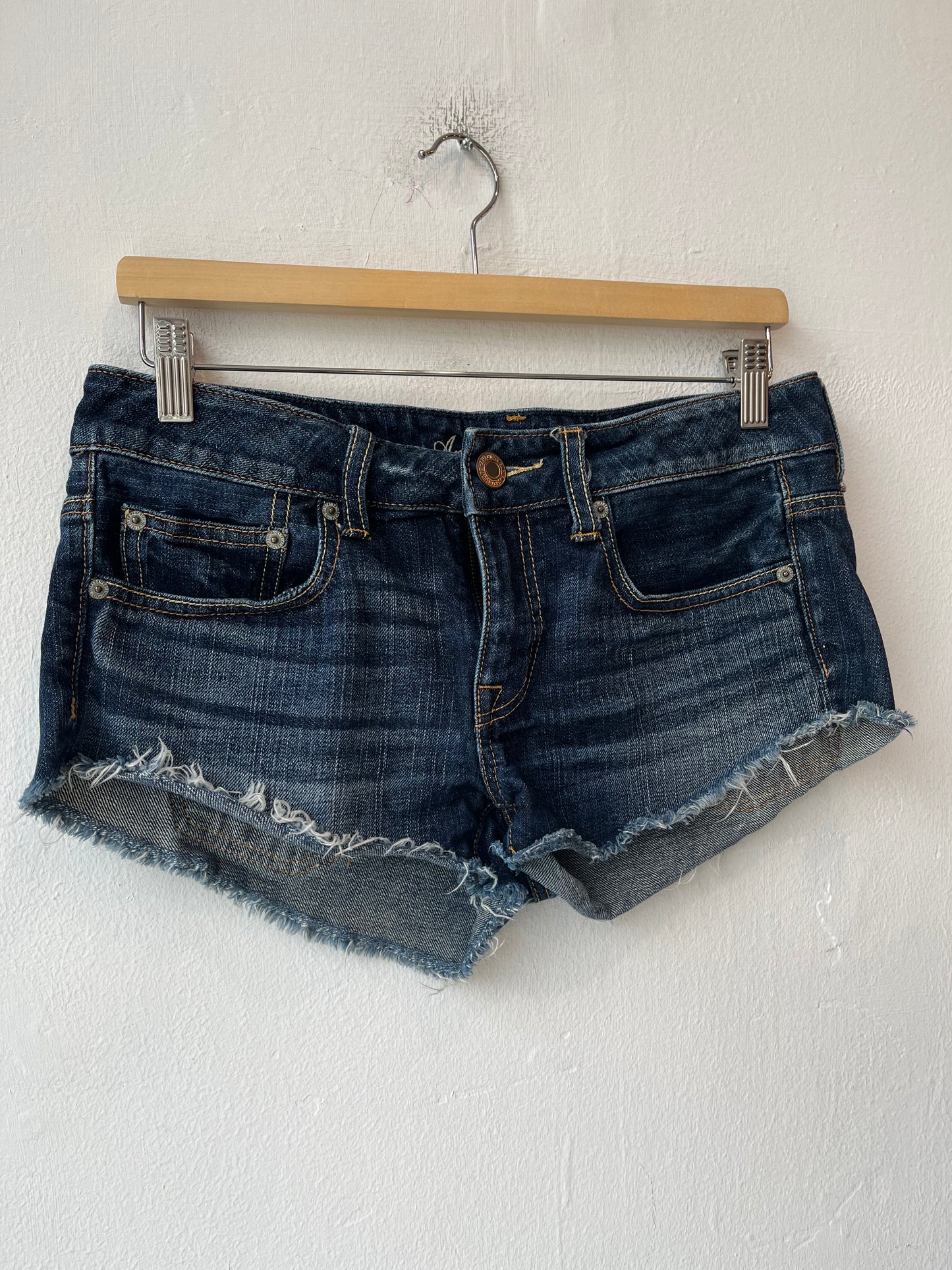 Y2K Denim Mini Shorts 30"