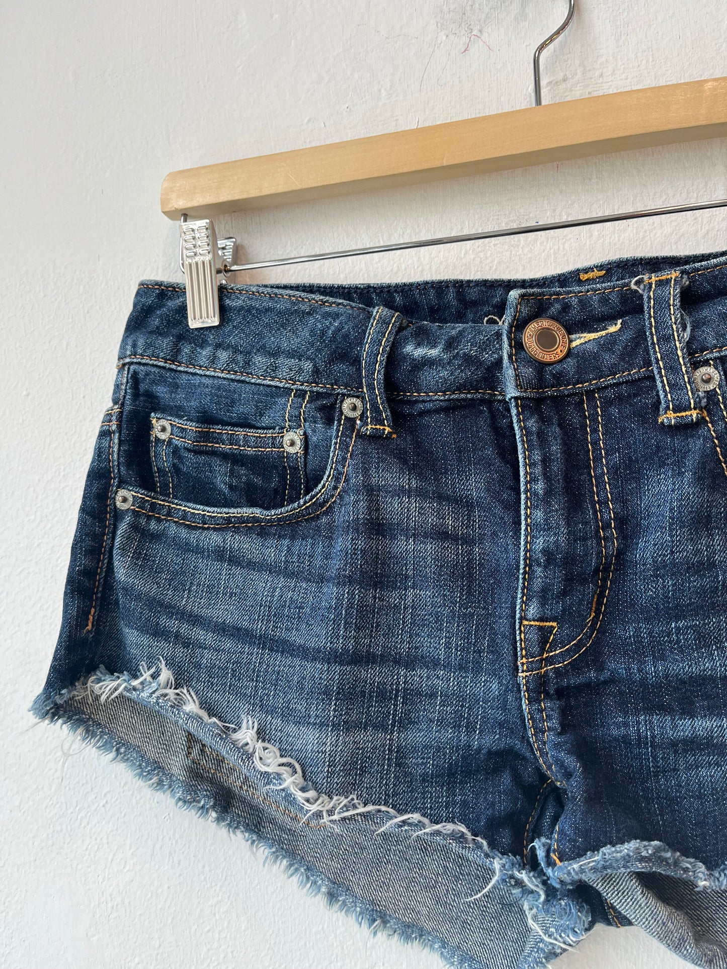 Y2K Denim Mini Shorts 30"