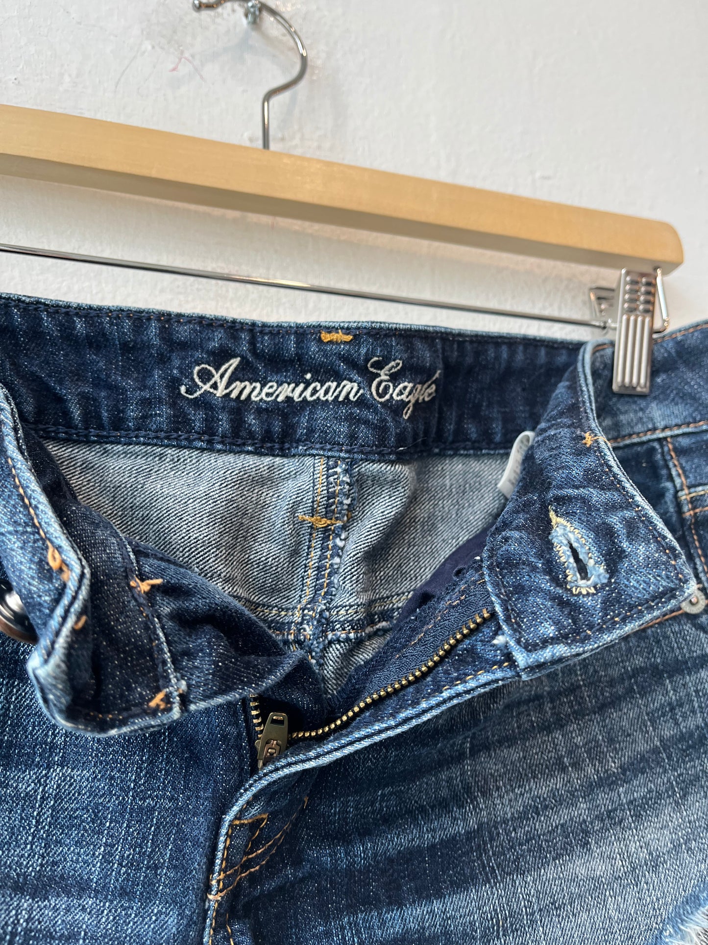 Y2K Denim Mini Shorts 30"