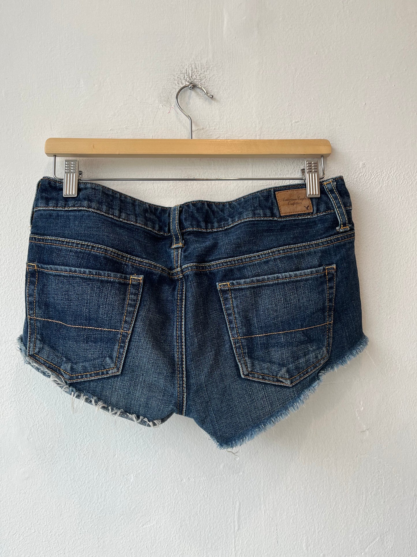 Y2K Denim Mini Shorts 30"