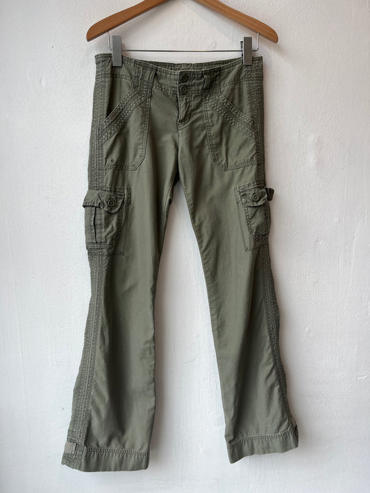 Y2K Hollister Low Rise Cargo Flare Pants 31"