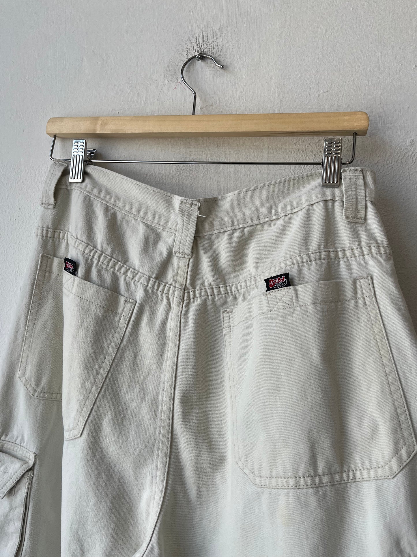 Y2K Seven Baggy Cargo Shorts 28"