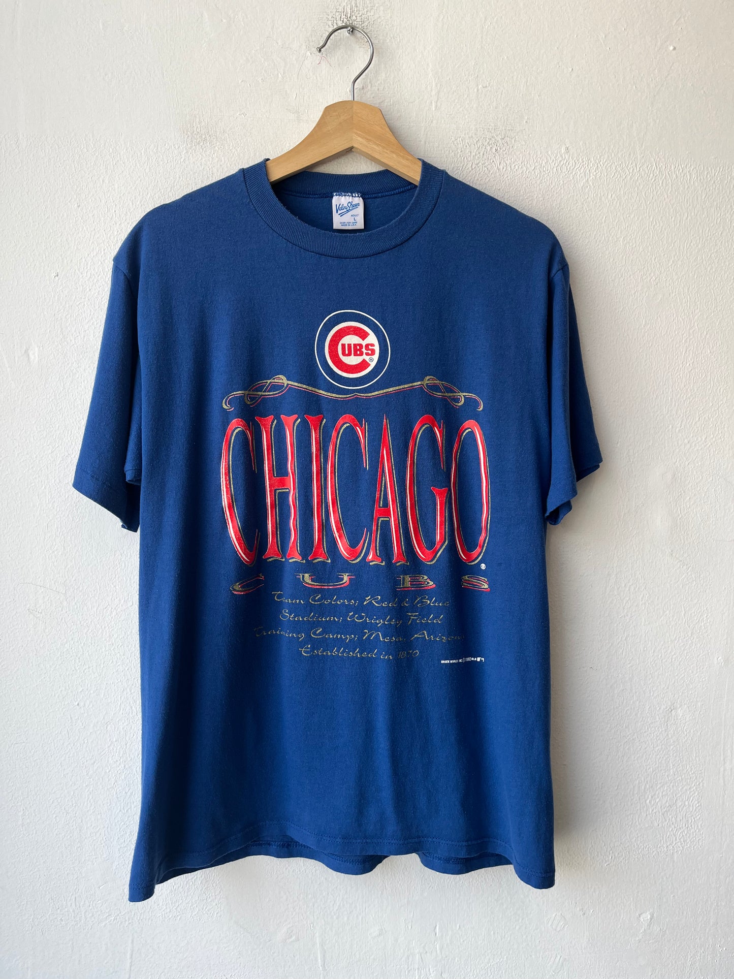 1992 Blue Chicago Cubs T-Shirt
