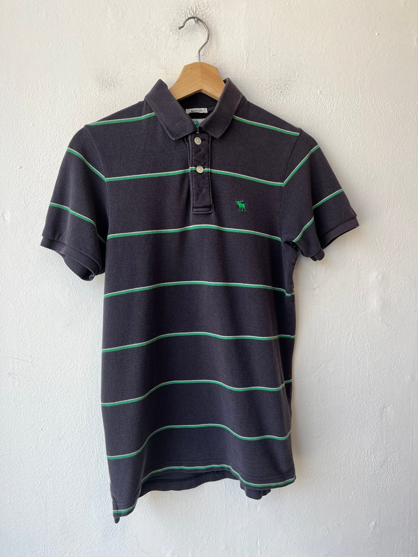 Y2K Abercrombie Striped Polo Shirt