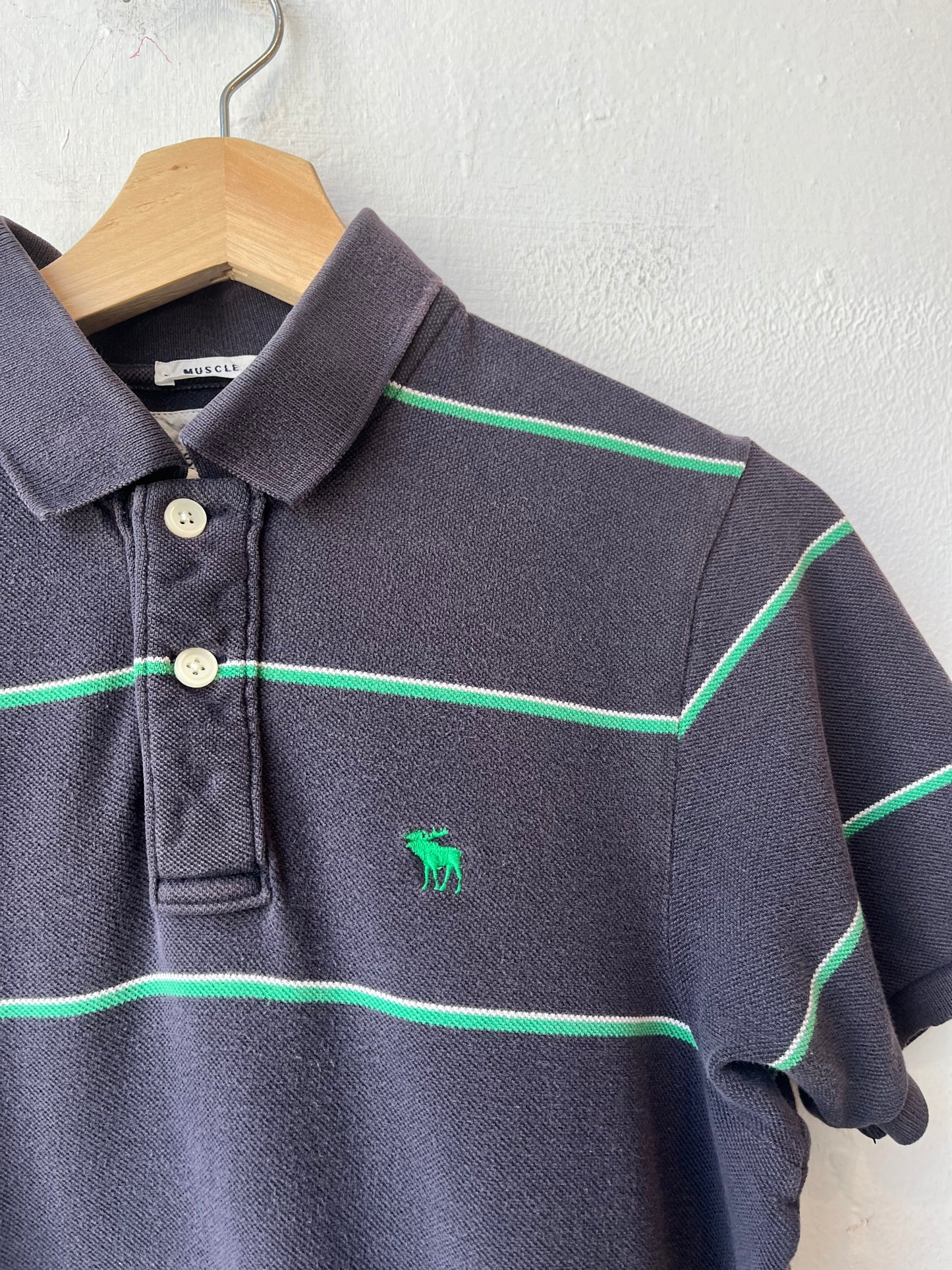 Y2K Abercrombie Striped Polo Shirt
