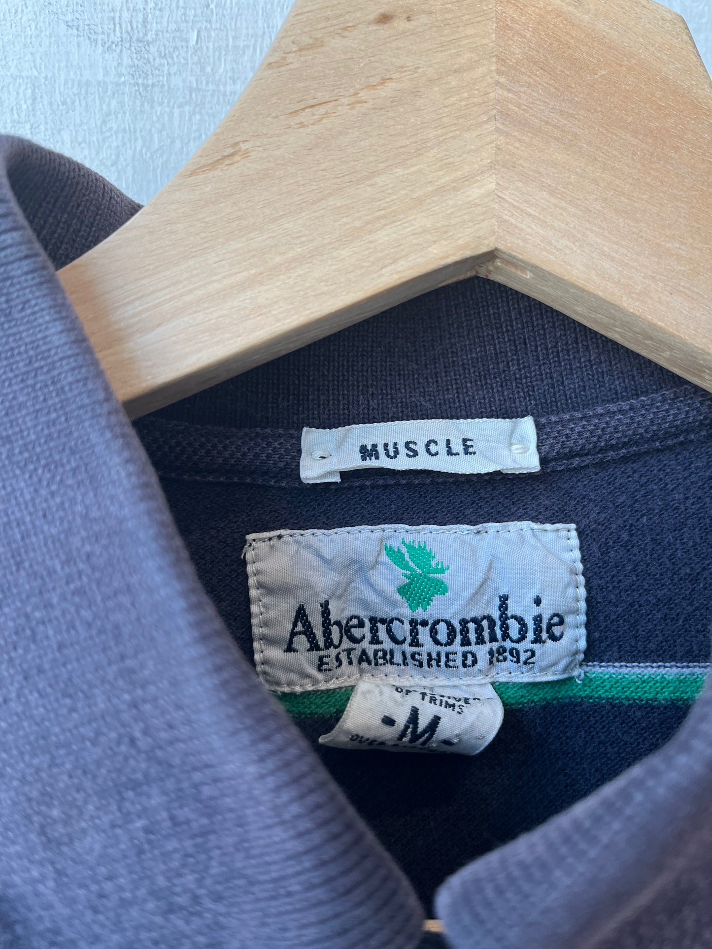Y2K Abercrombie Striped Polo Shirt
