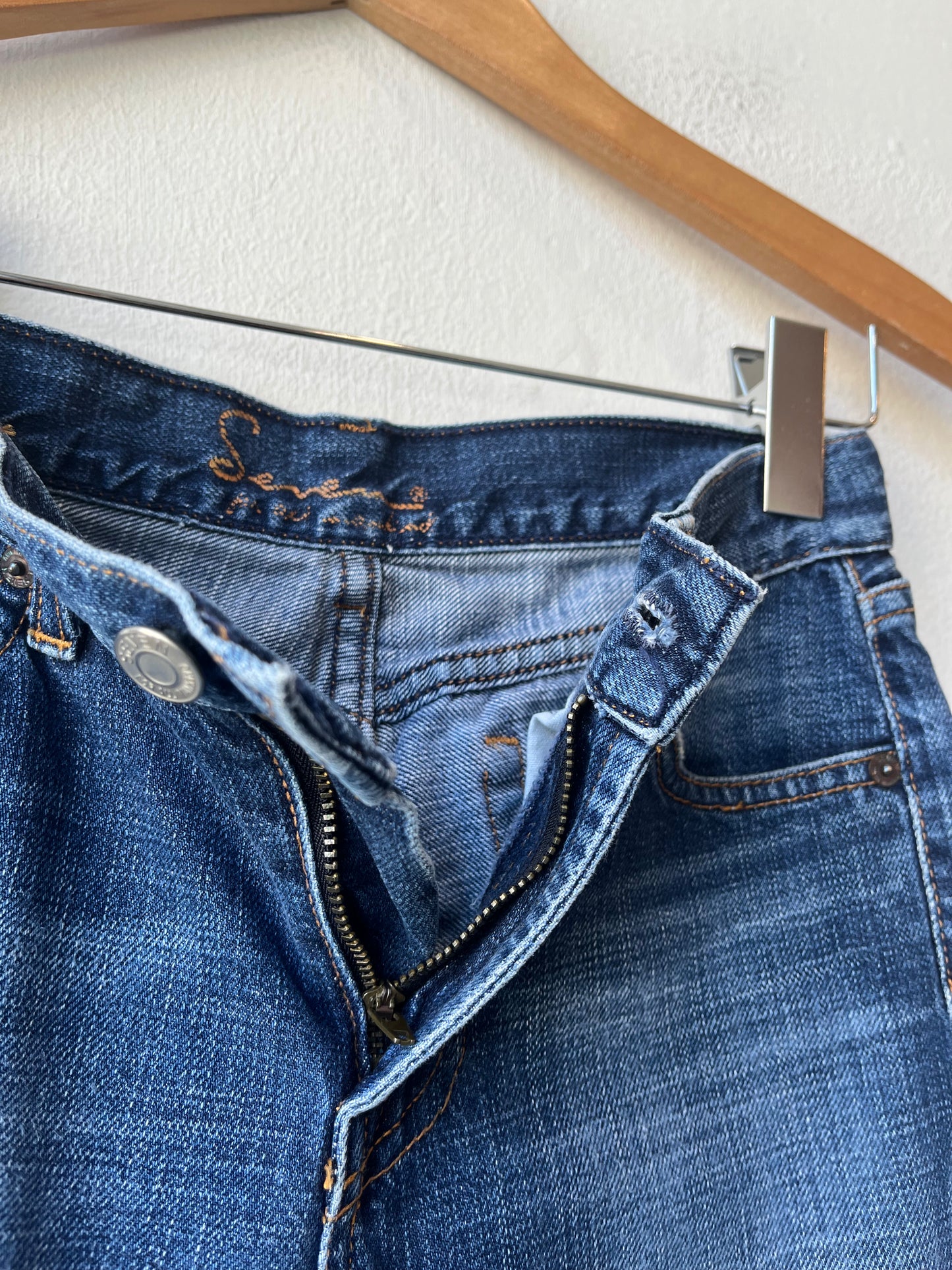 90's Seven Mid Rise Flare Jeans 25"