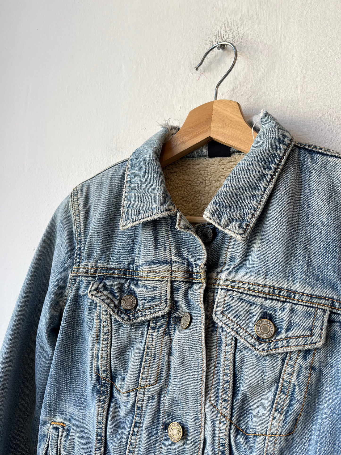 Y2K Gap Sherpa Denim Jacket