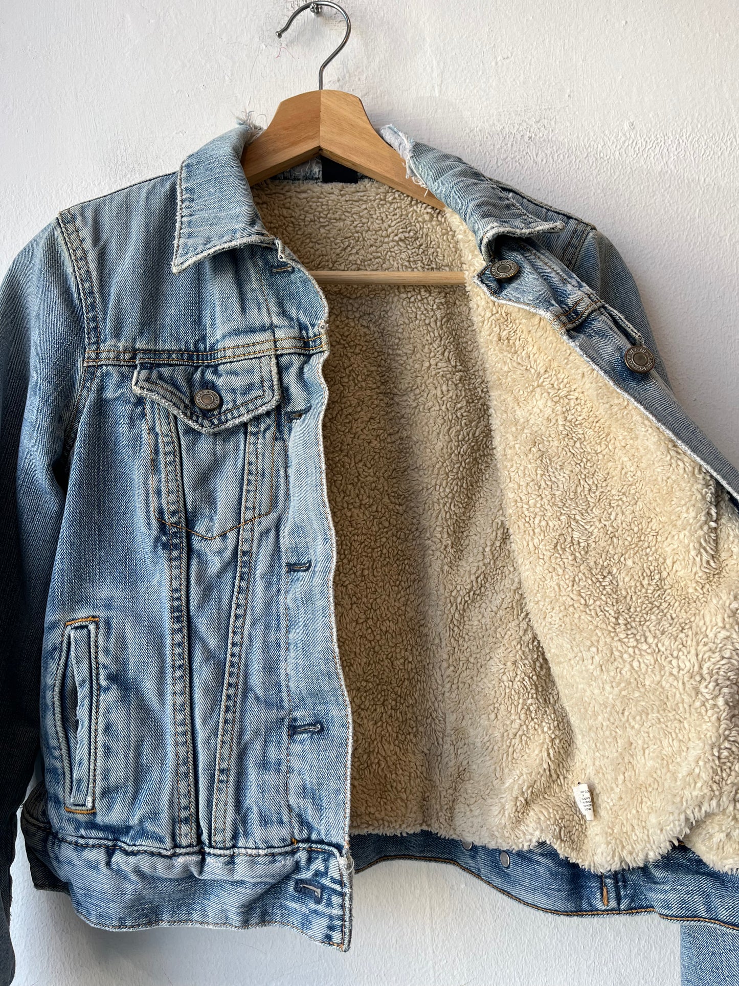Y2K Gap Sherpa Denim Jacket