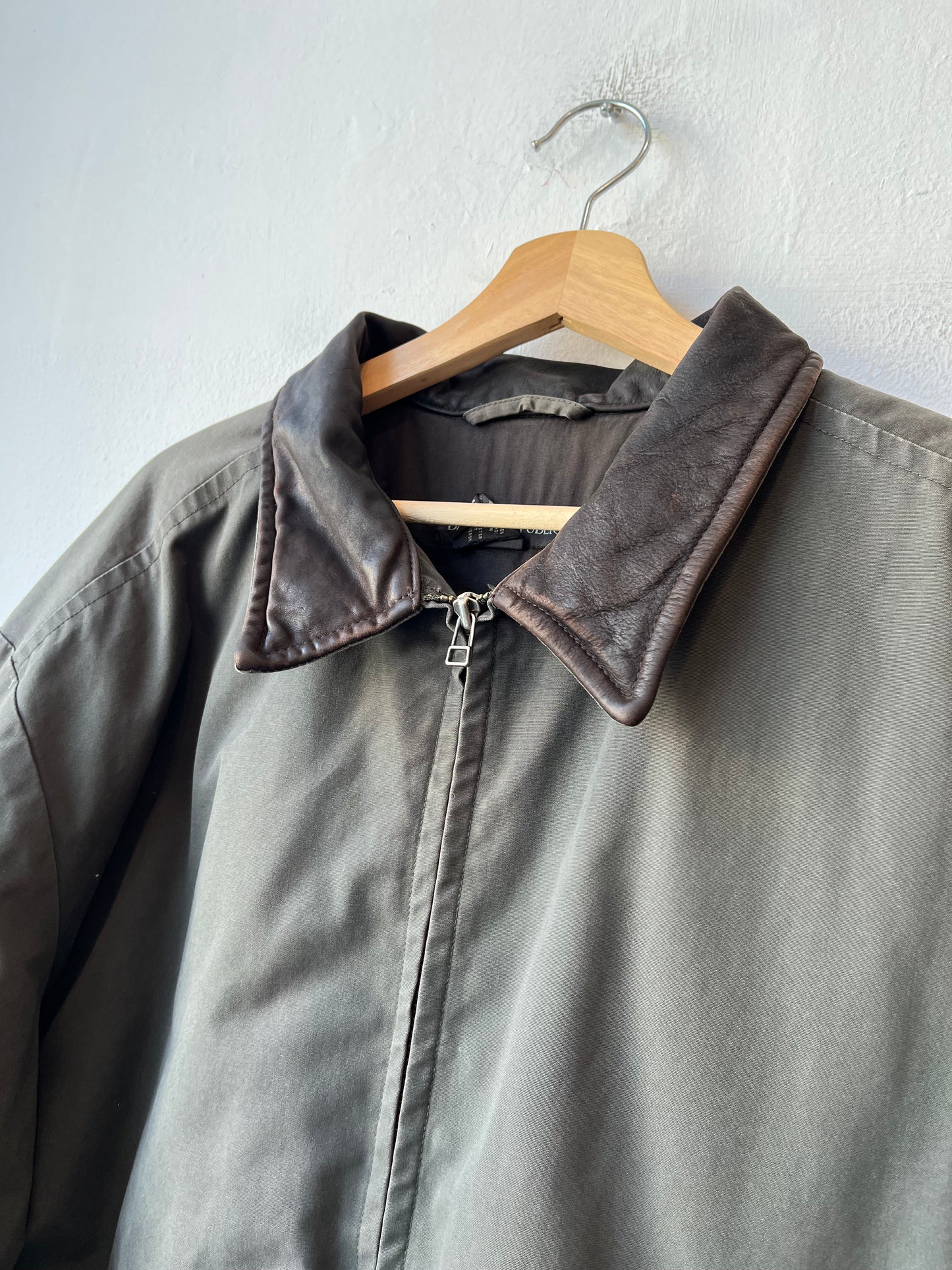 Y2K Leather Collar Jacket