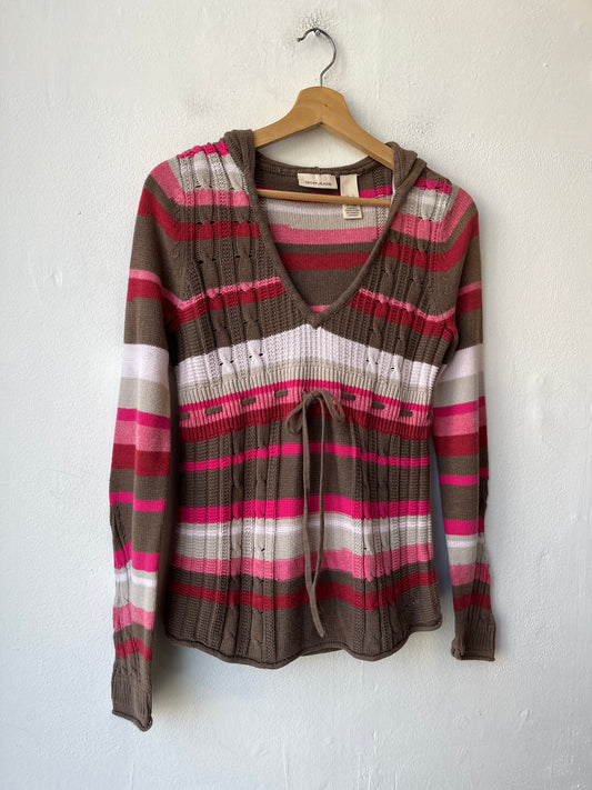 Y2K Striped Knit Top