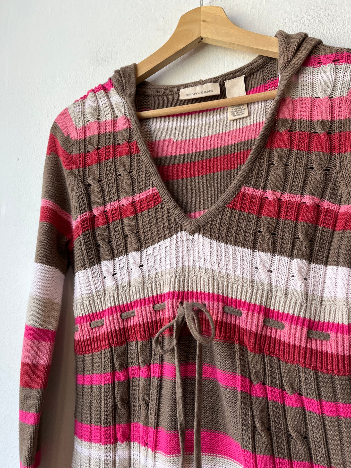 Y2K Striped Knit Top