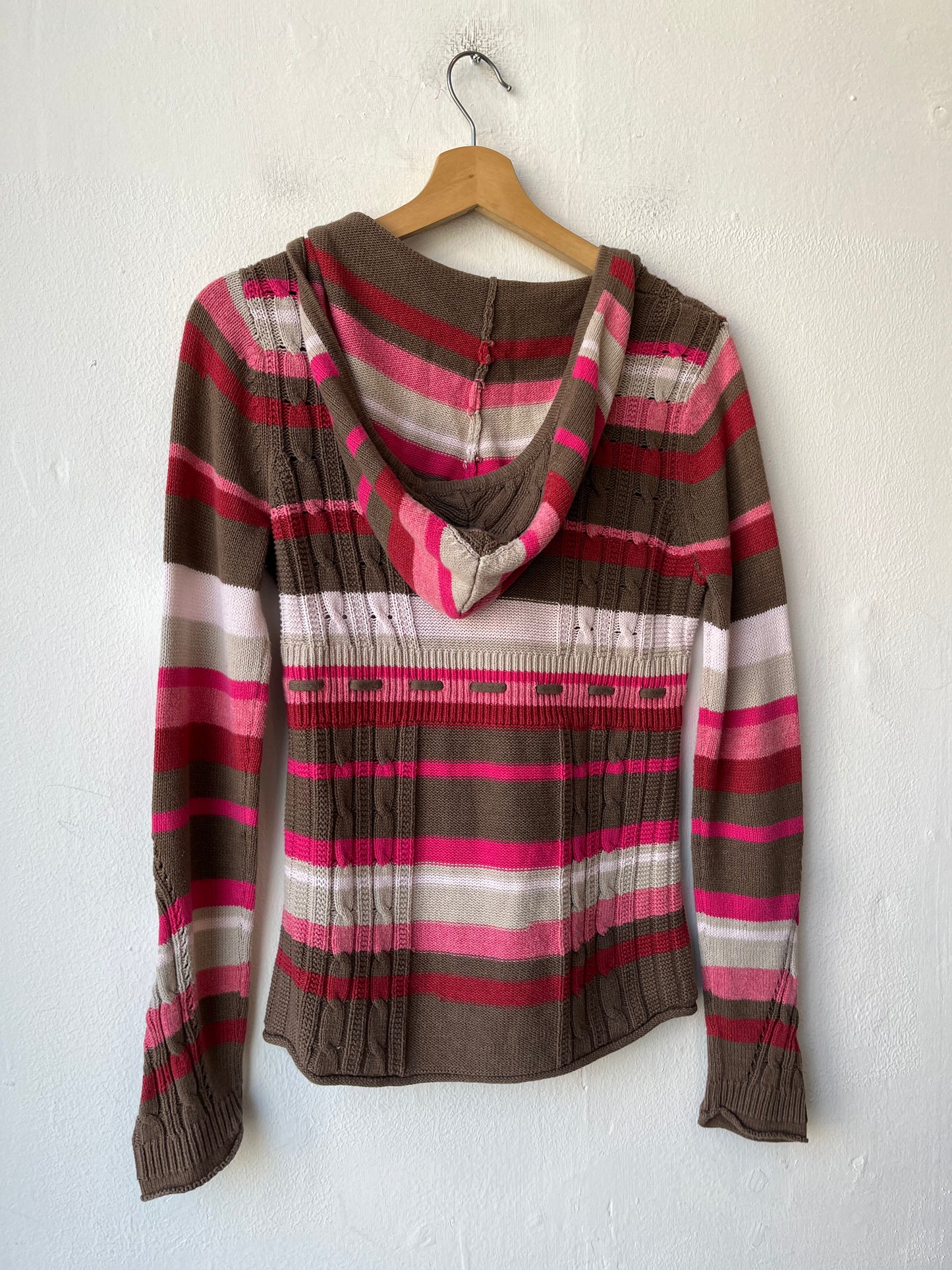 Y2K Striped Knit Top