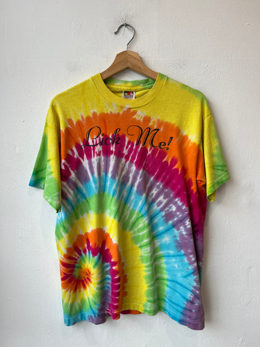 90's Tie Dye Lick Me T-Shirt