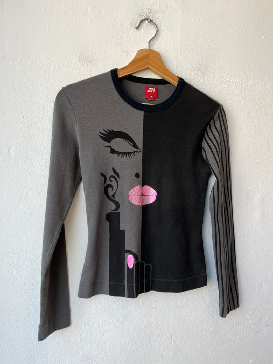 Y2K Miss Sixty Long Sleeve Top