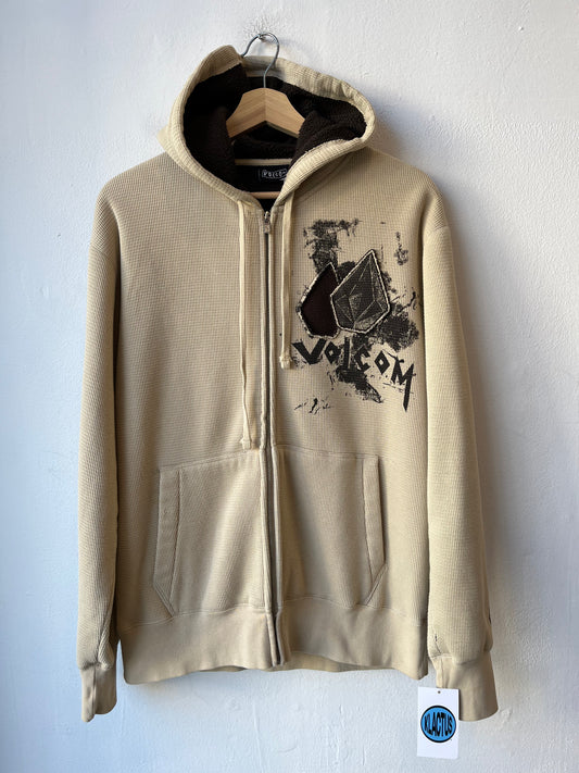 Y2K Volcom Thermal Zip Up Hoodie