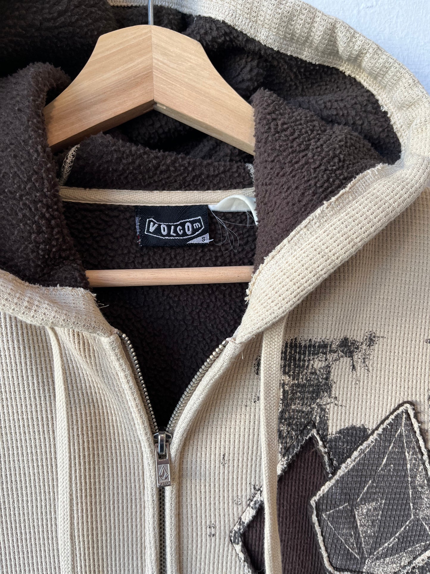 Y2K Volcom Thermal Zip Up Hoodie