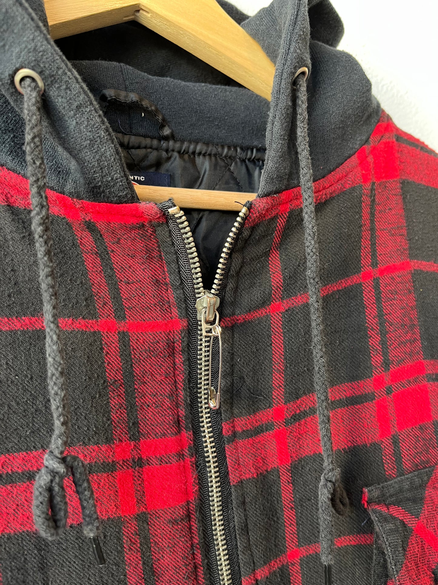 Y2K Dickies Plaid Zip Up Hoodie