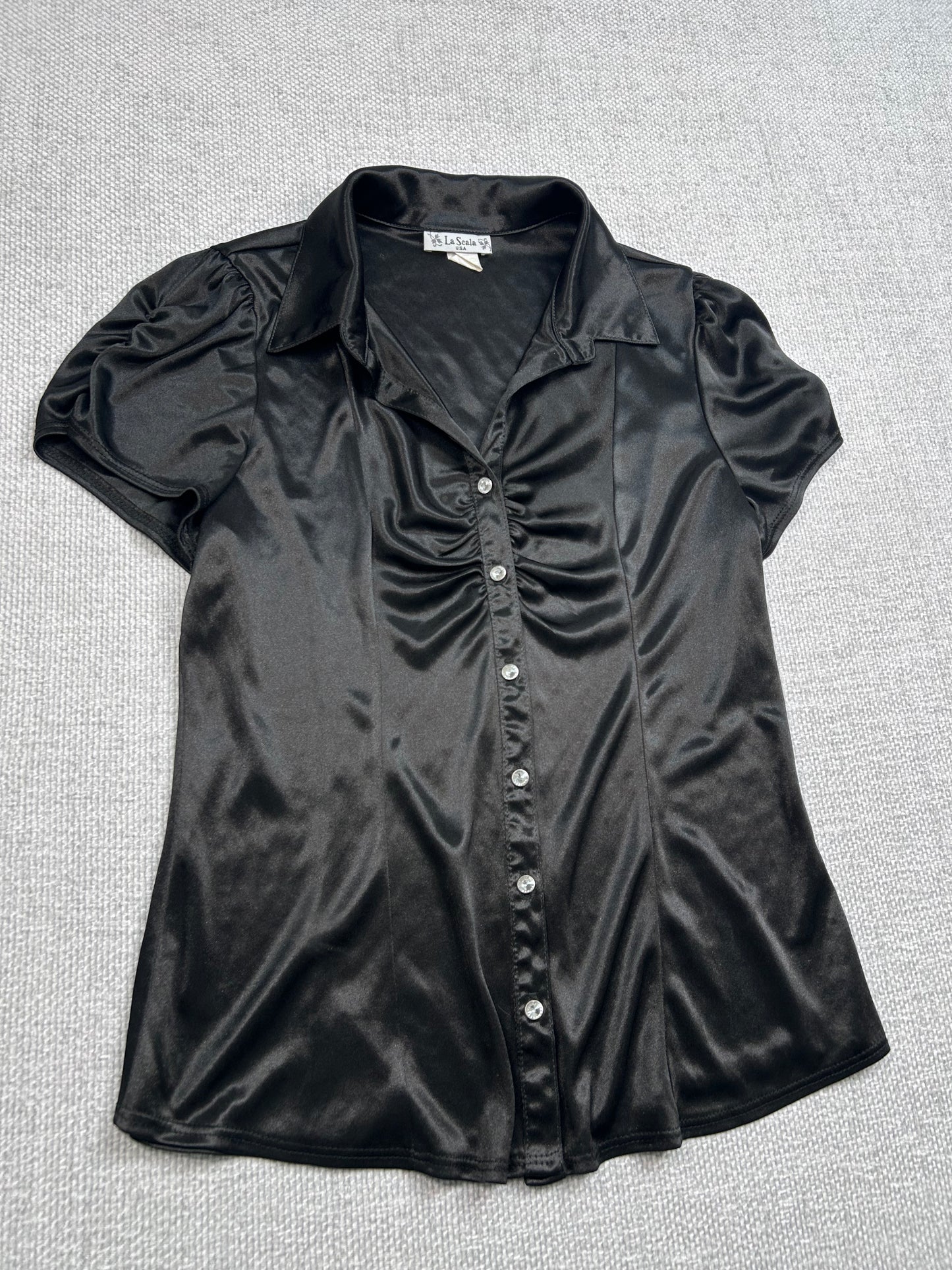 90's Crystal Button Up Shirt