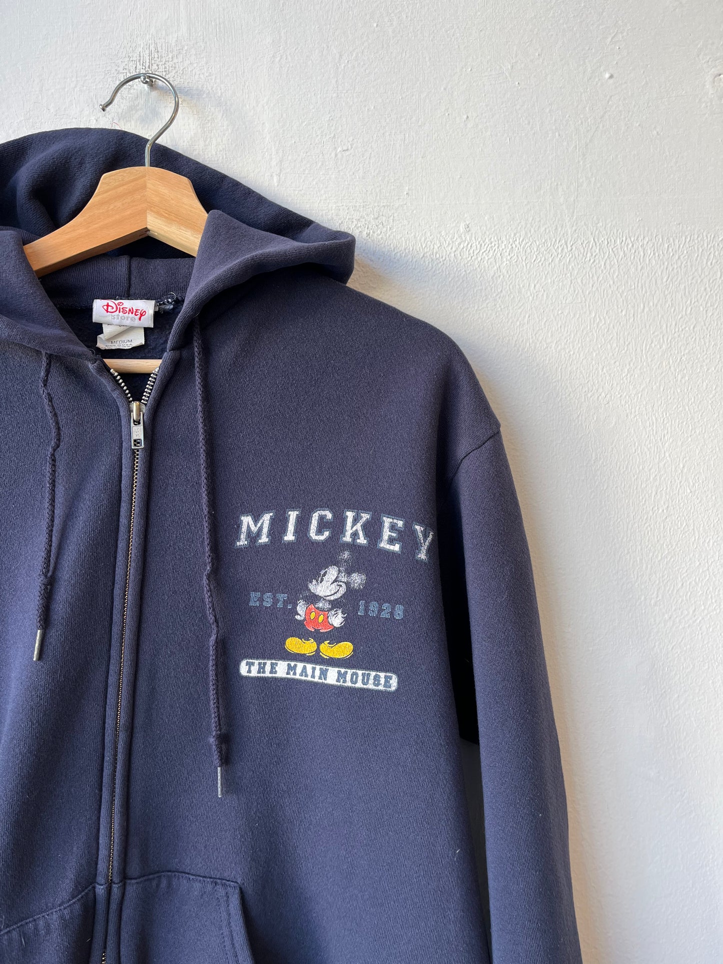 90's Mickey Mouse Zip Up Hoodie