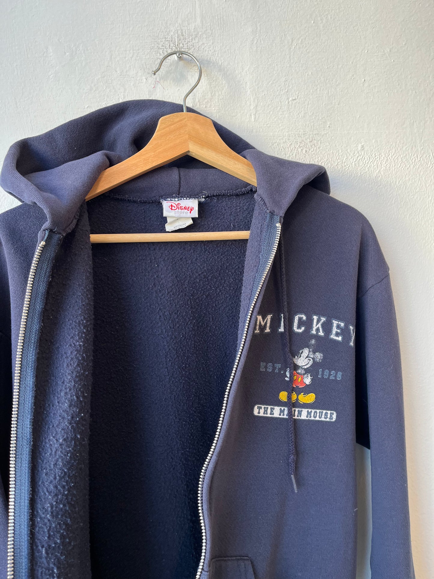 90's Mickey Mouse Zip Up Hoodie