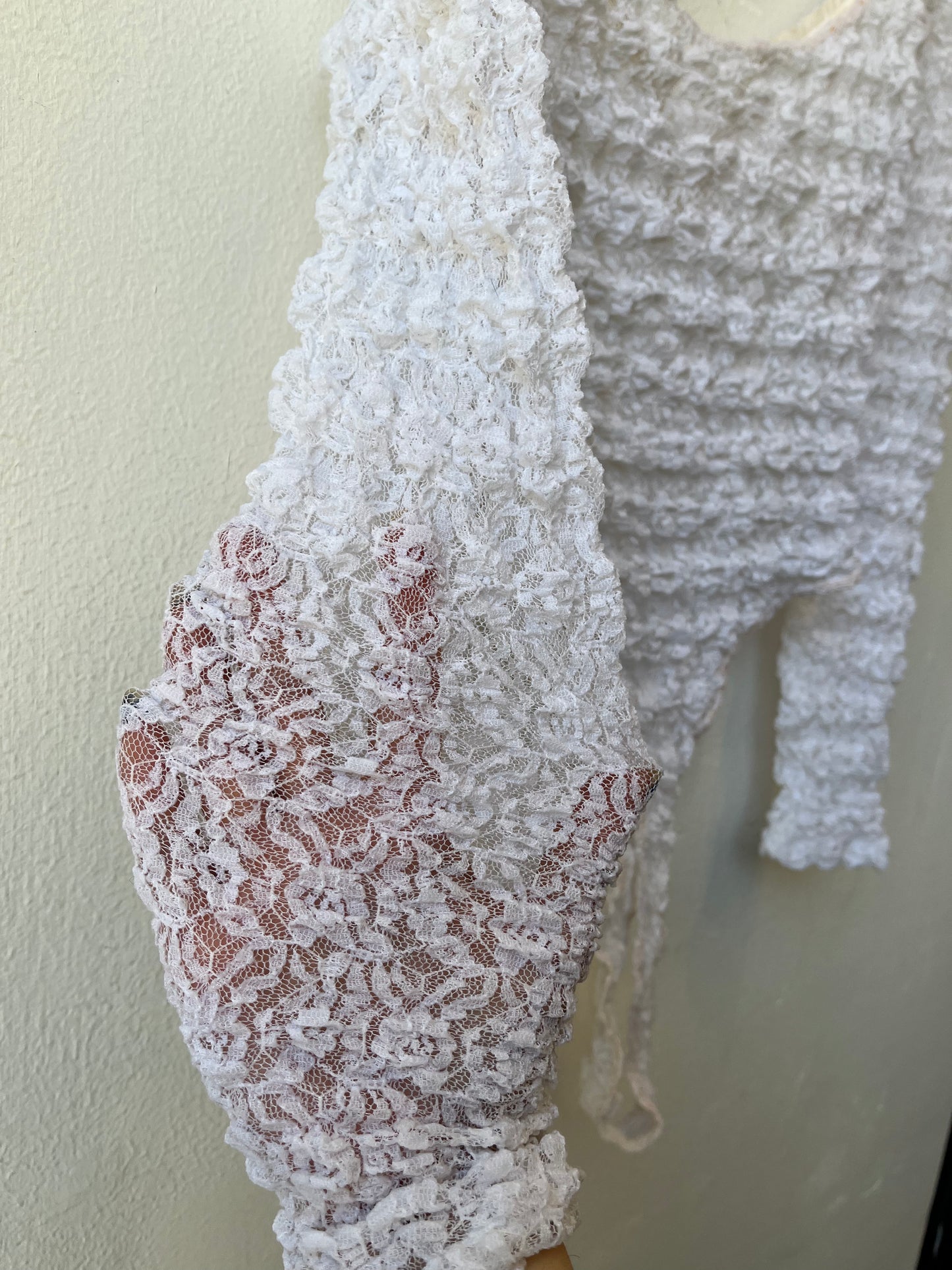 90's Lace White Bodysuit