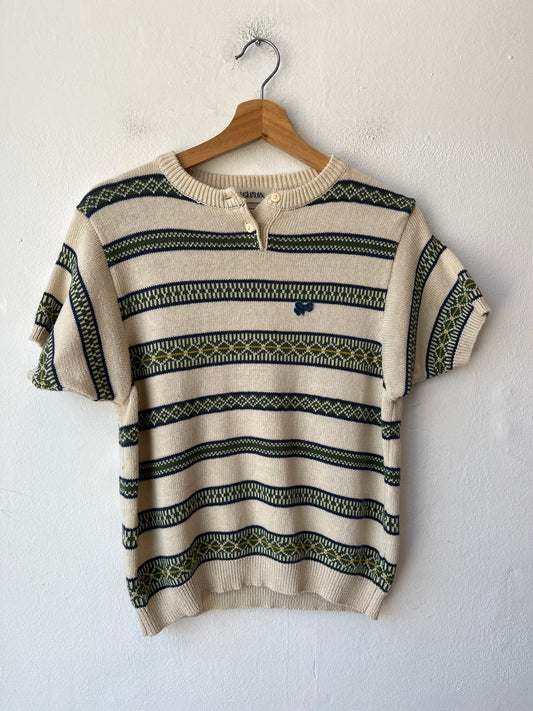 90's Short Sleeve Knit Sweater