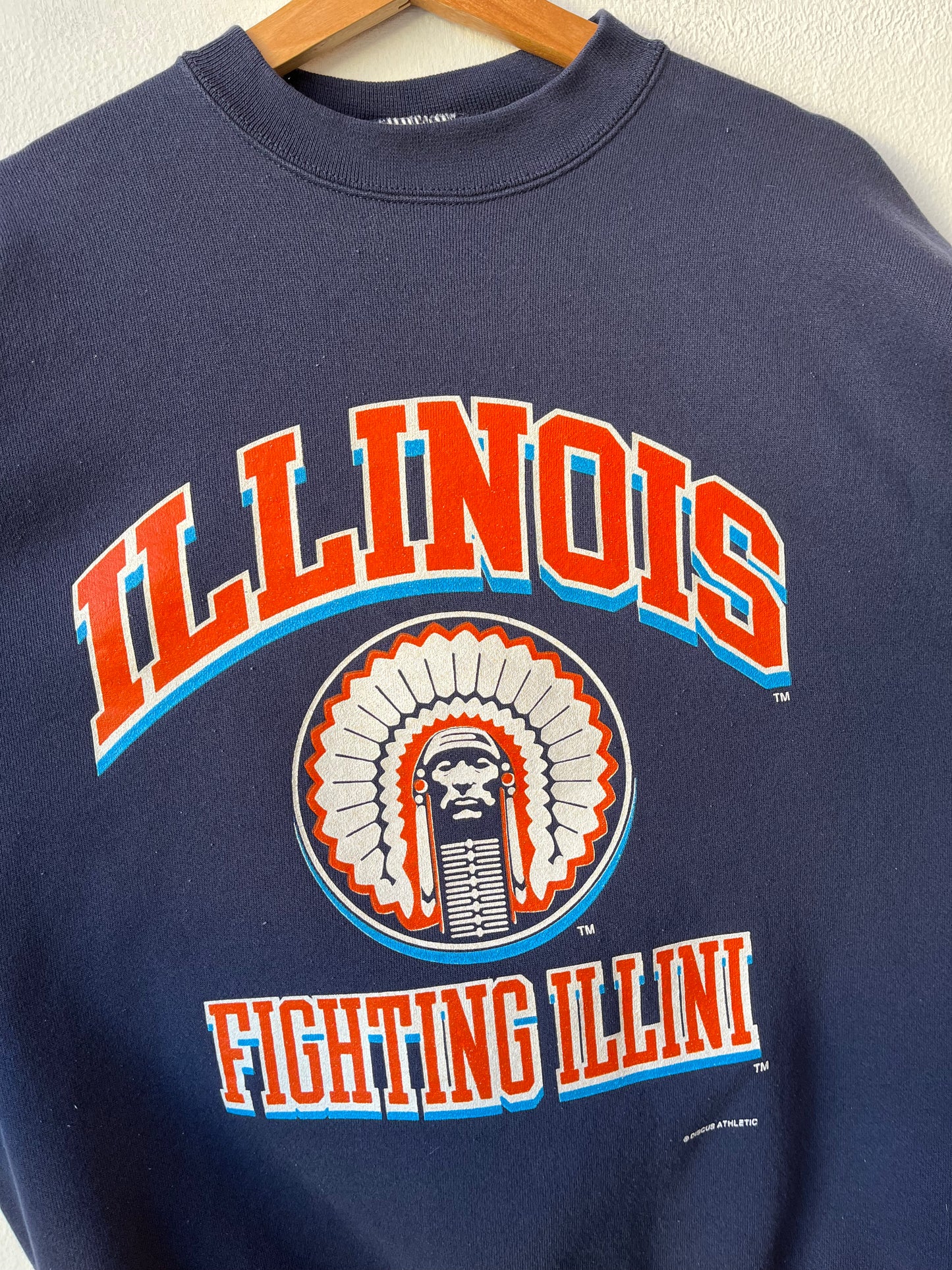 90's Discus Fighting Illini Sweatshirt