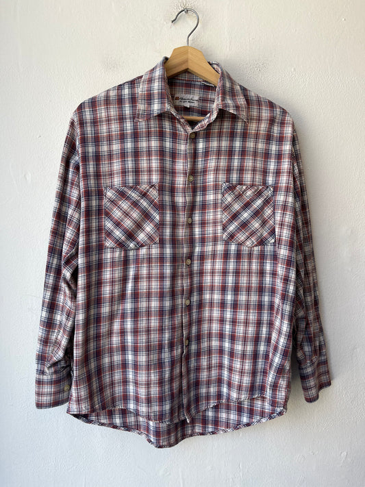 90's Plaid Flannel Shirt