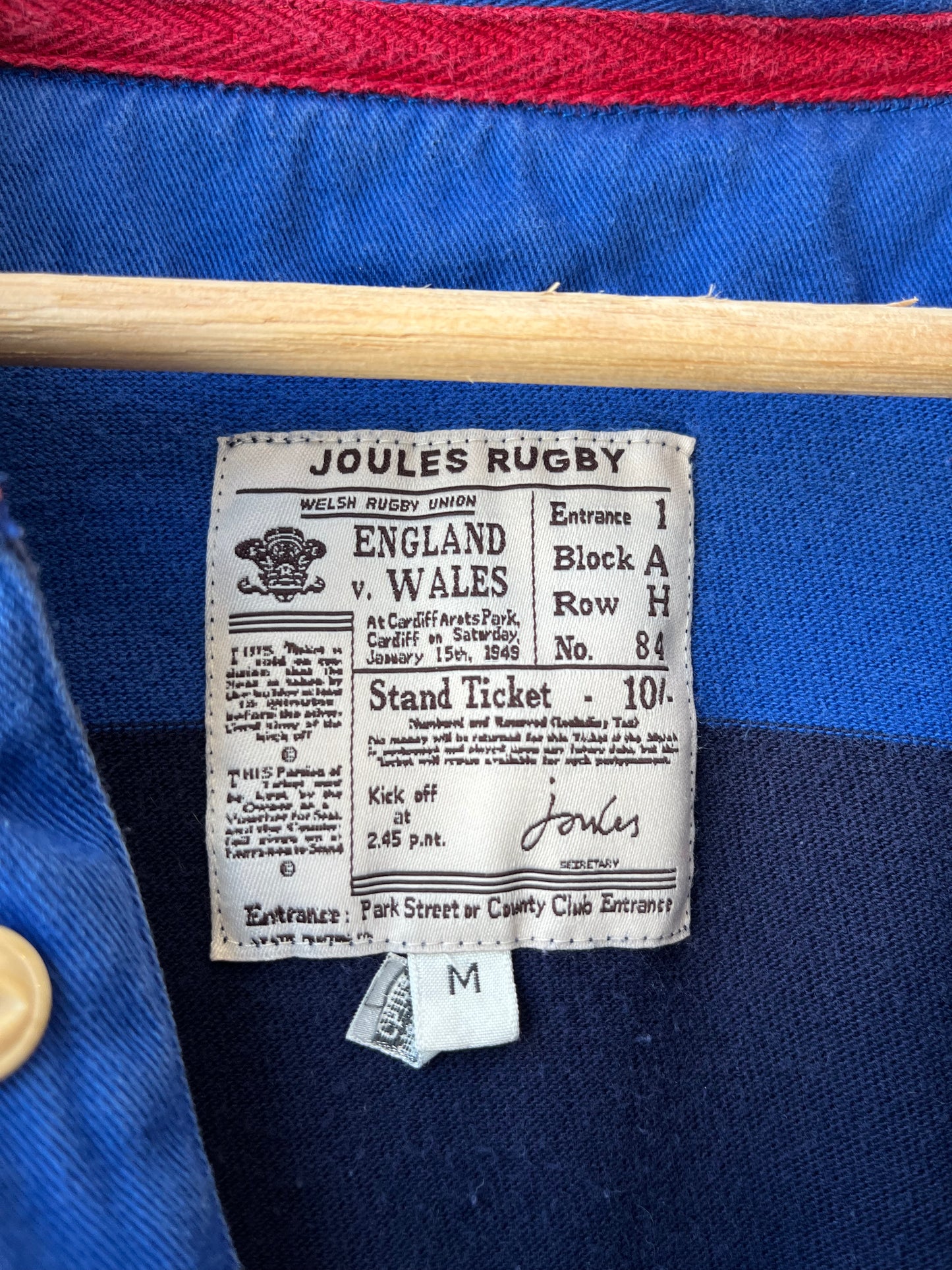 Y2K Striped Blue Rugby Shirt