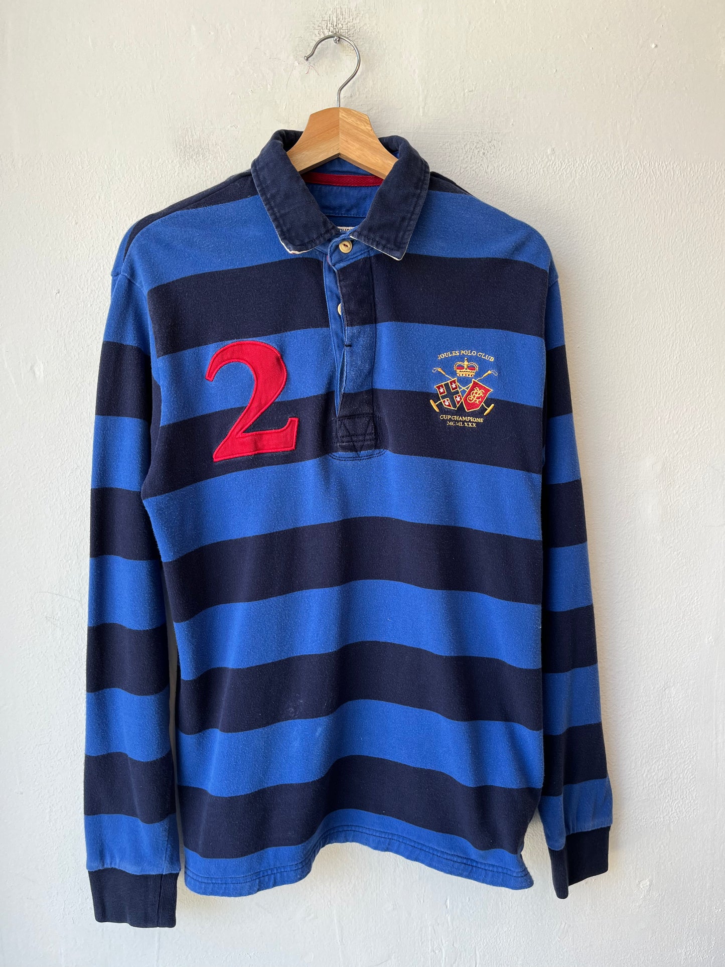 Y2K Striped Blue Rugby Shirt