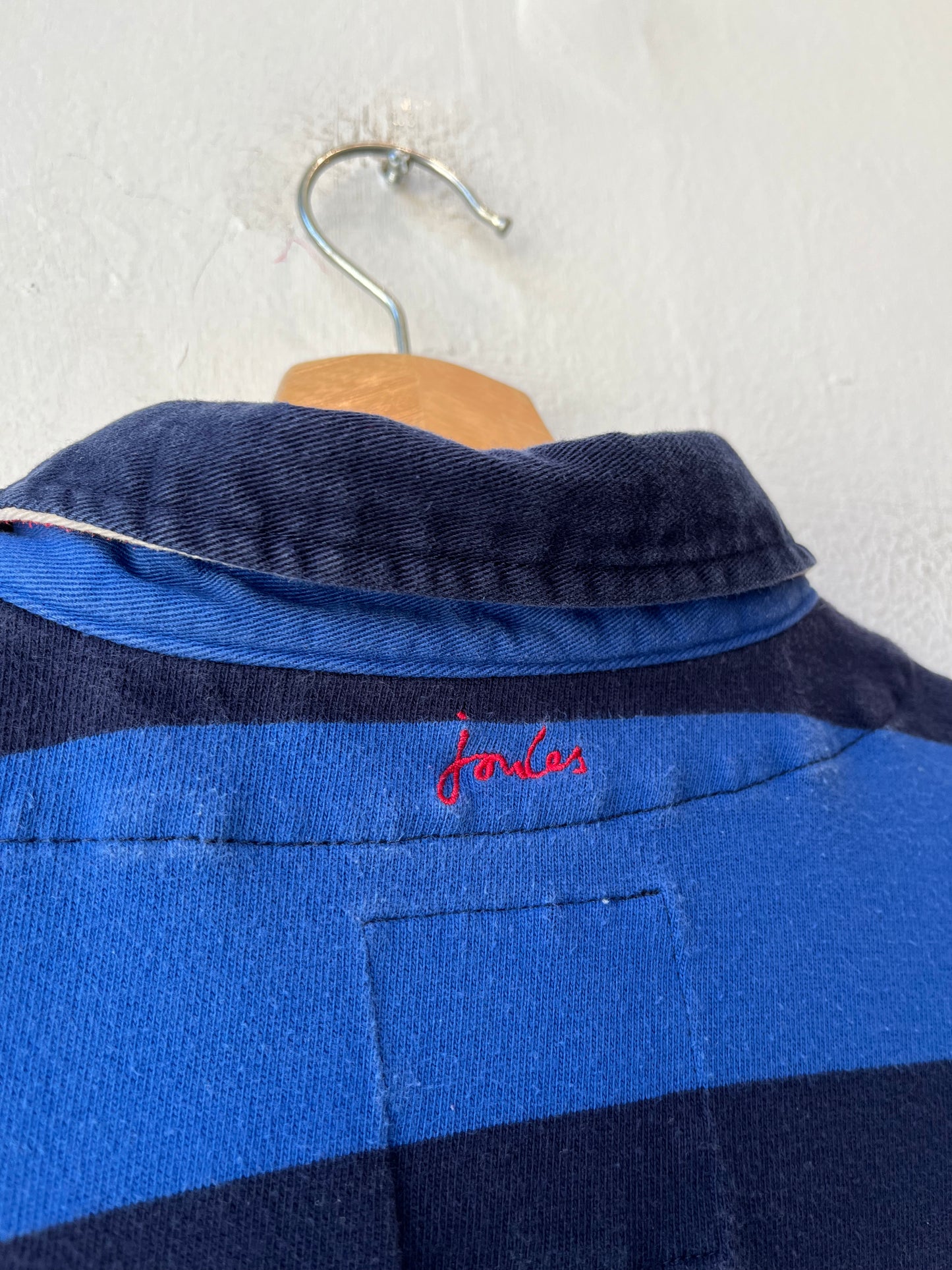 Y2K Striped Blue Rugby Shirt