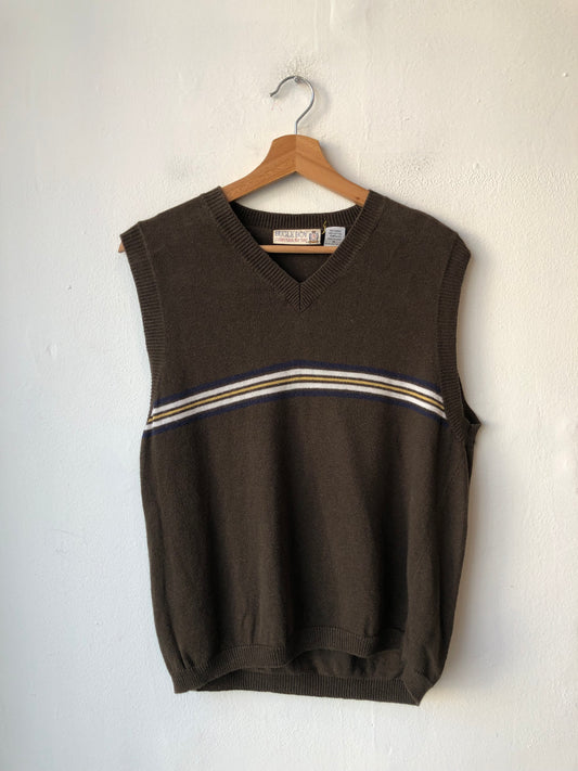 90's Striped Sweater Vest