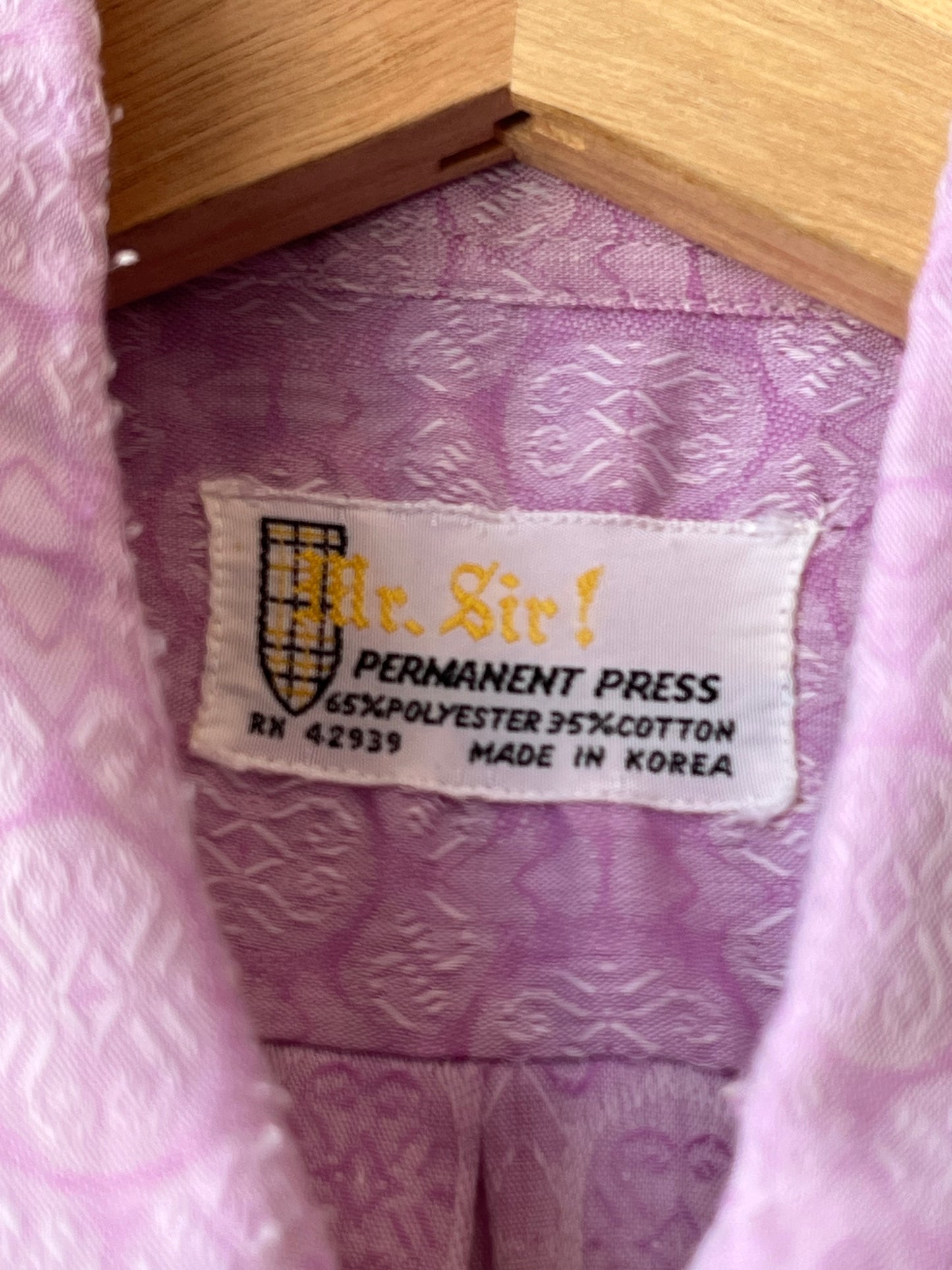 70's Purple Collared Shirt