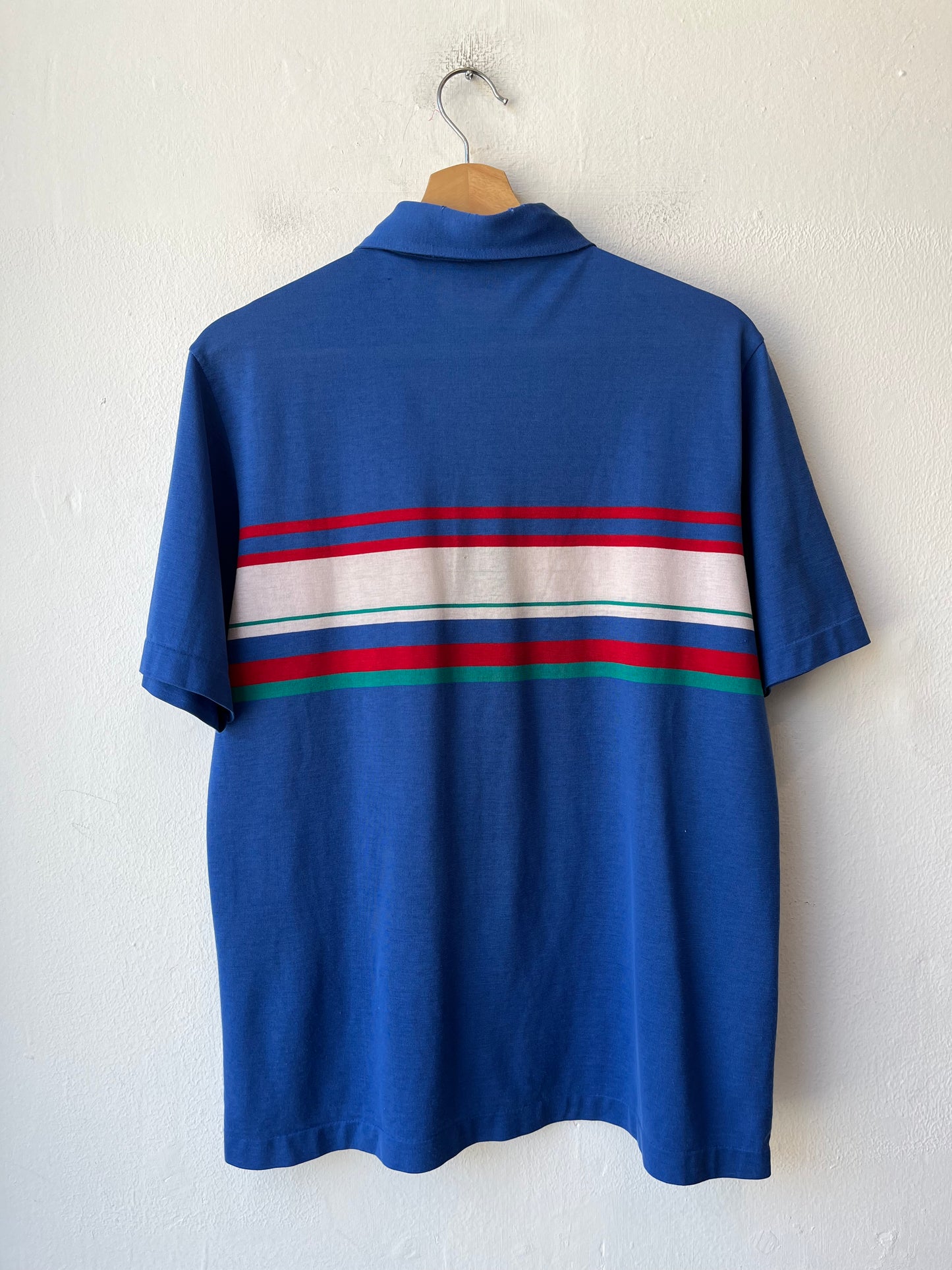 80's Striped Polo Shirt