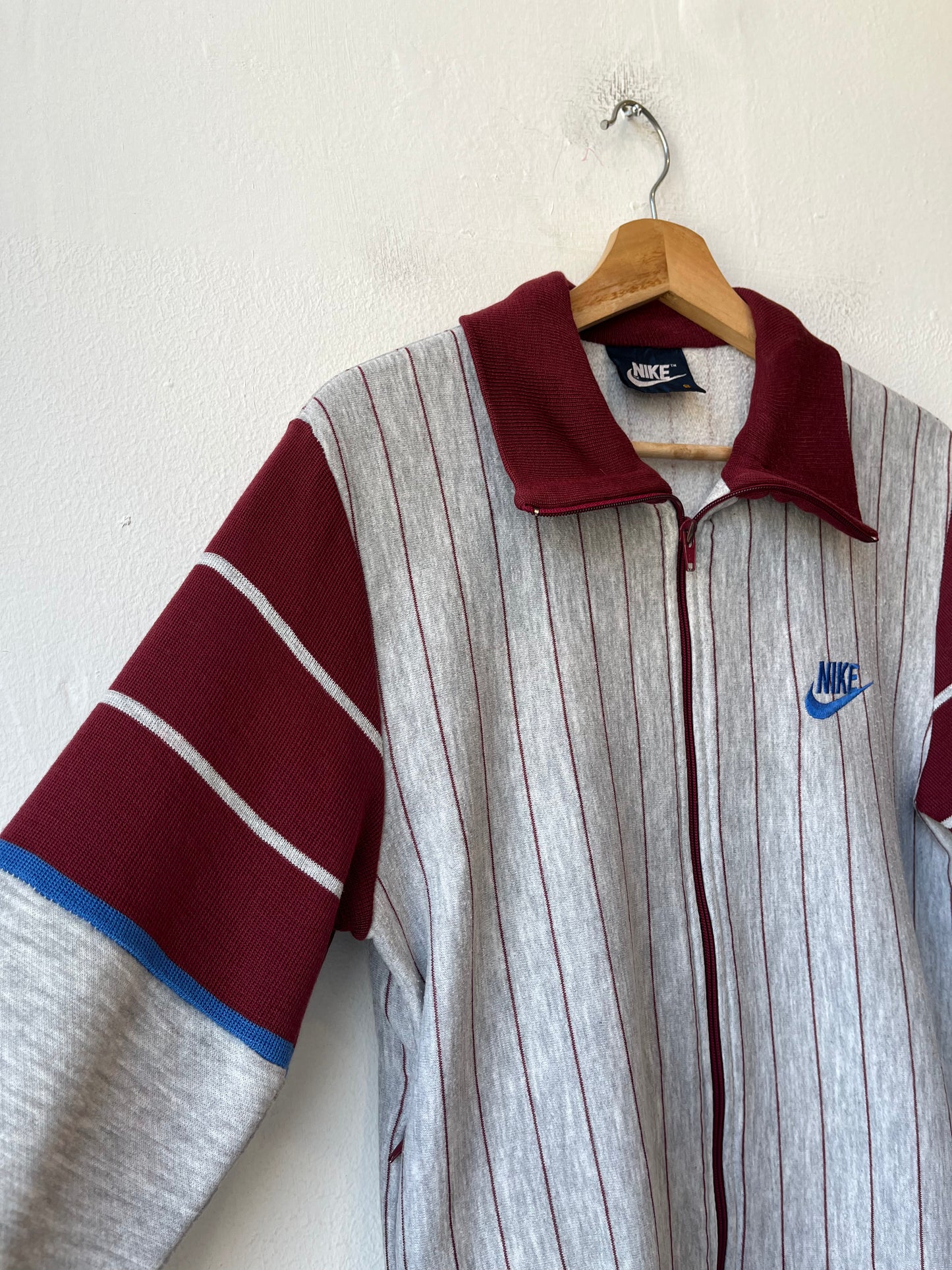 80's Nike Pinstriped Sweater