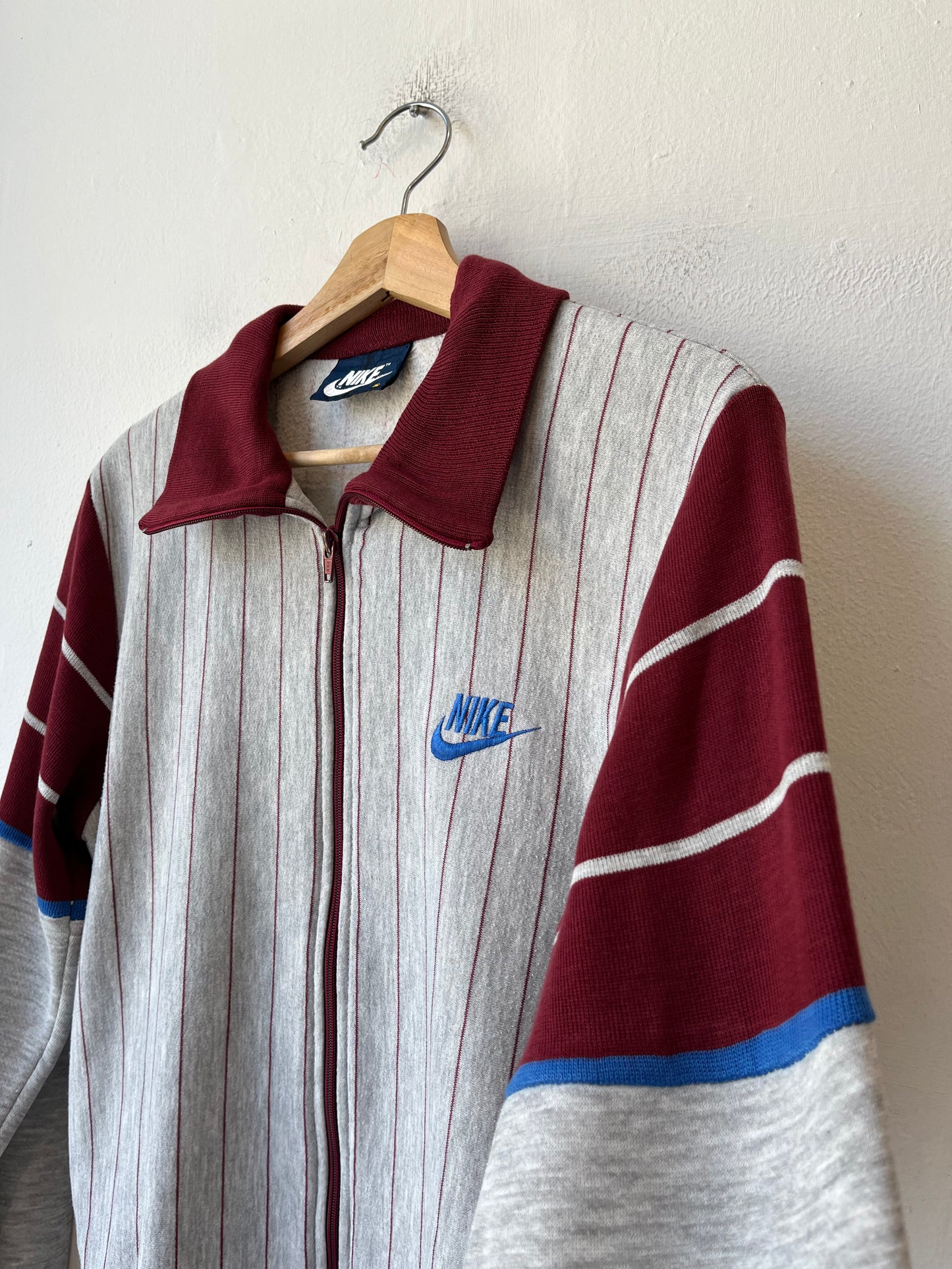 80's Nike Pinstriped Sweater
