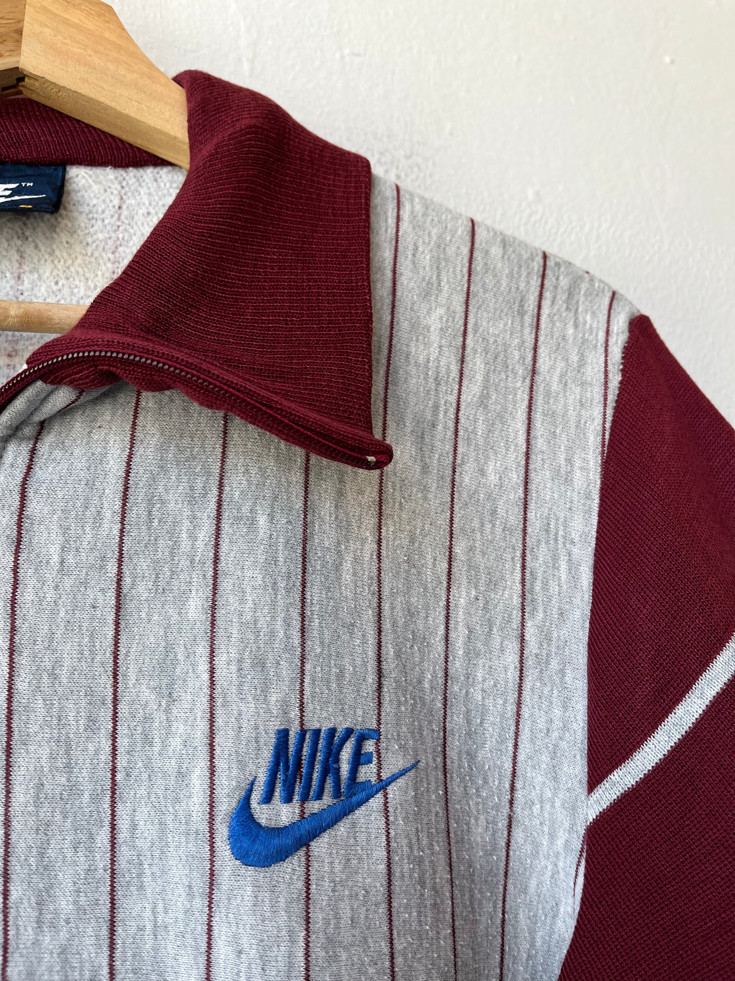 80's Nike Pinstriped Sweater