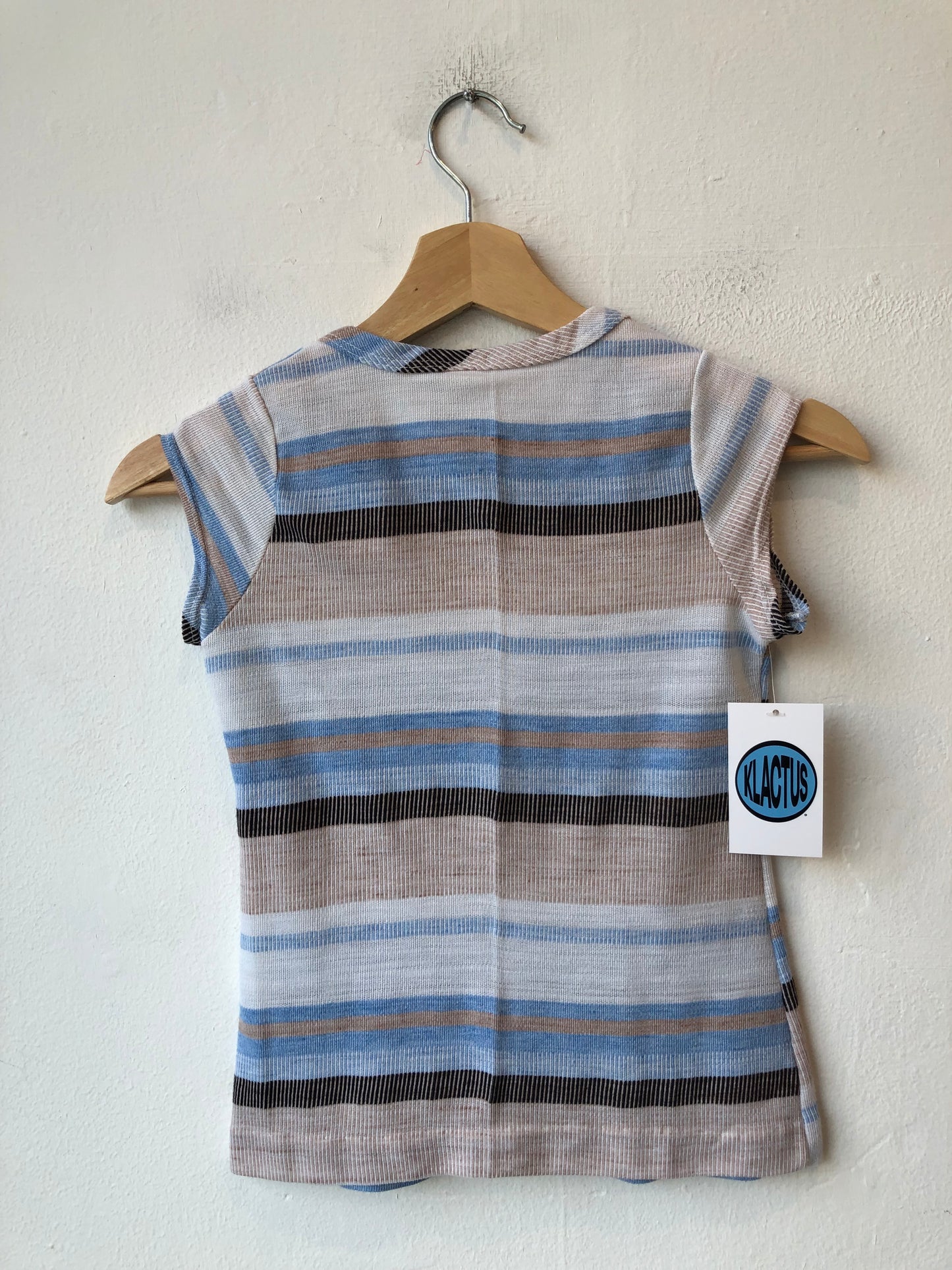 70's Striped Cap Sleeve Baby Tee